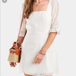 White cydney daisy mini dress - francesca’s